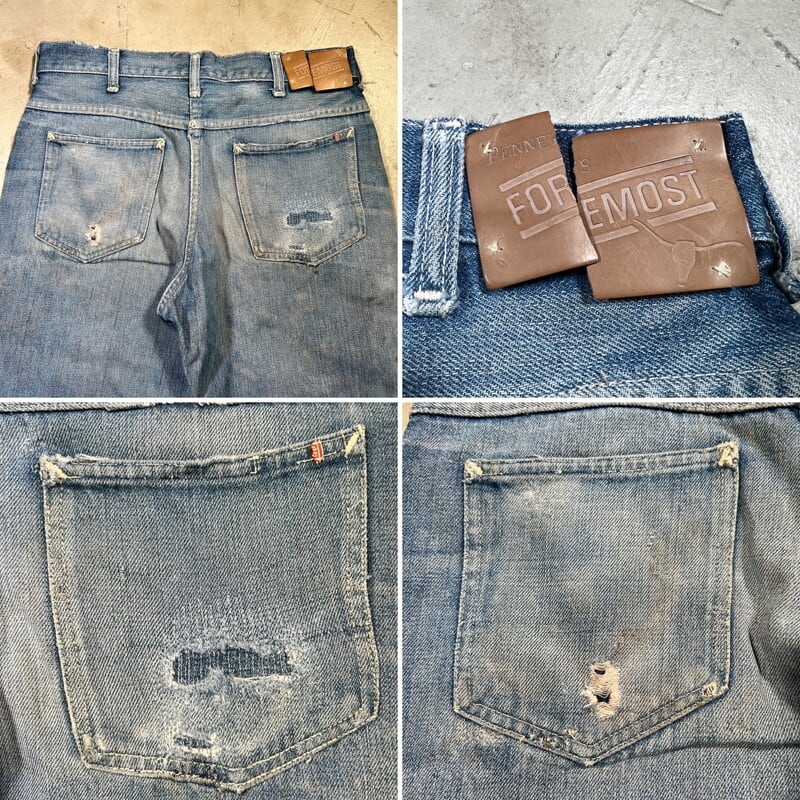 60's FOREMOST フォアモスト 5Pデニムパンツ JCPenny ストア 60's FOREMOST フォアモスト 5Pデニムパンツ JCPenny ストア