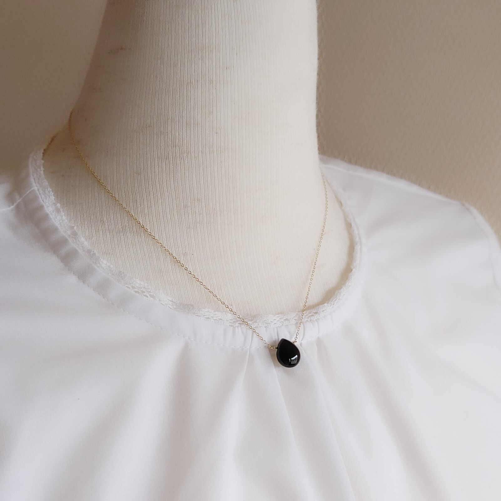 14kgf*ロシア産☆モリオンのシンプルネックレス | La luce tenue 14kgf*ロシア産☆モリオンのシンプルネックレス | La luce tenue