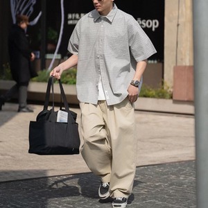 Pleated baggy wide leg pants 1427