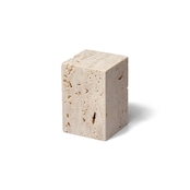 MARBLE DISPLAY CUBE - Roman Travertine × Medium