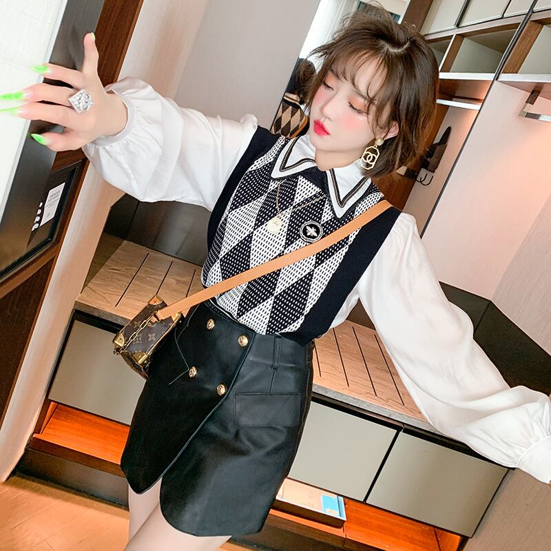 ダブルブレストレザーウェスト薄手 ストリート MIUCO18504488252