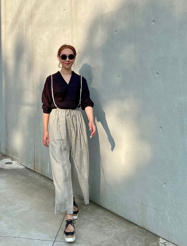 ウエストフリーワイドパンツ