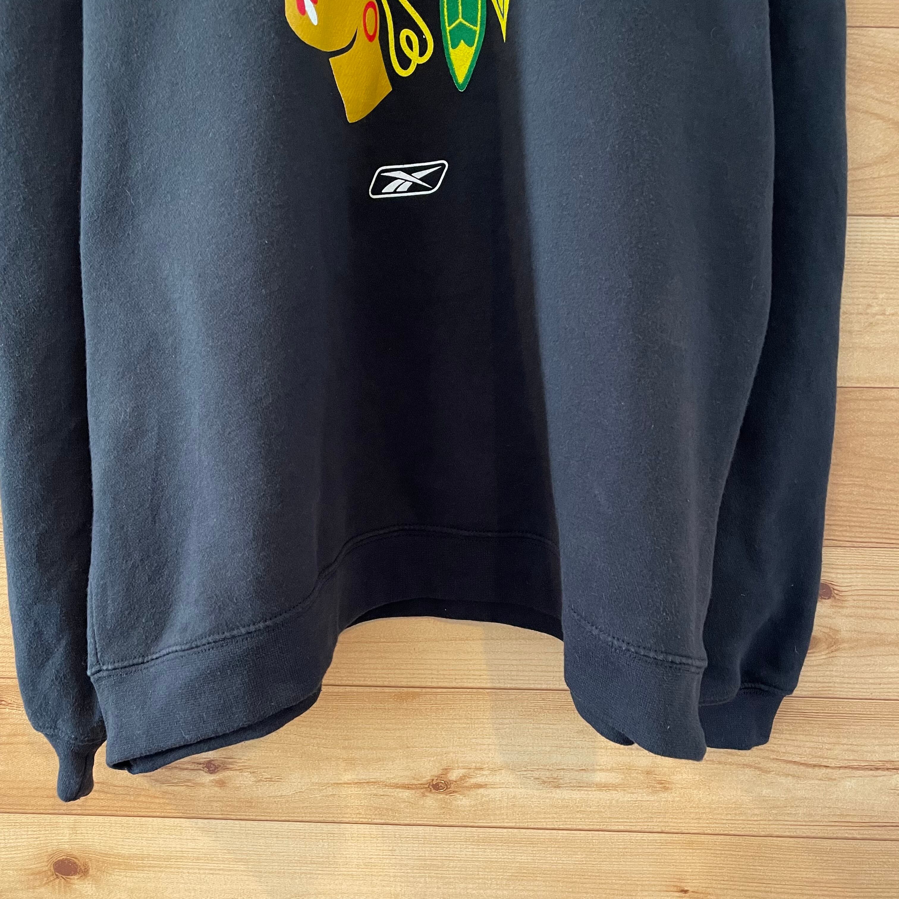 Reebok】NHL シカゴブラックホークス インディアンヘッド スウェット