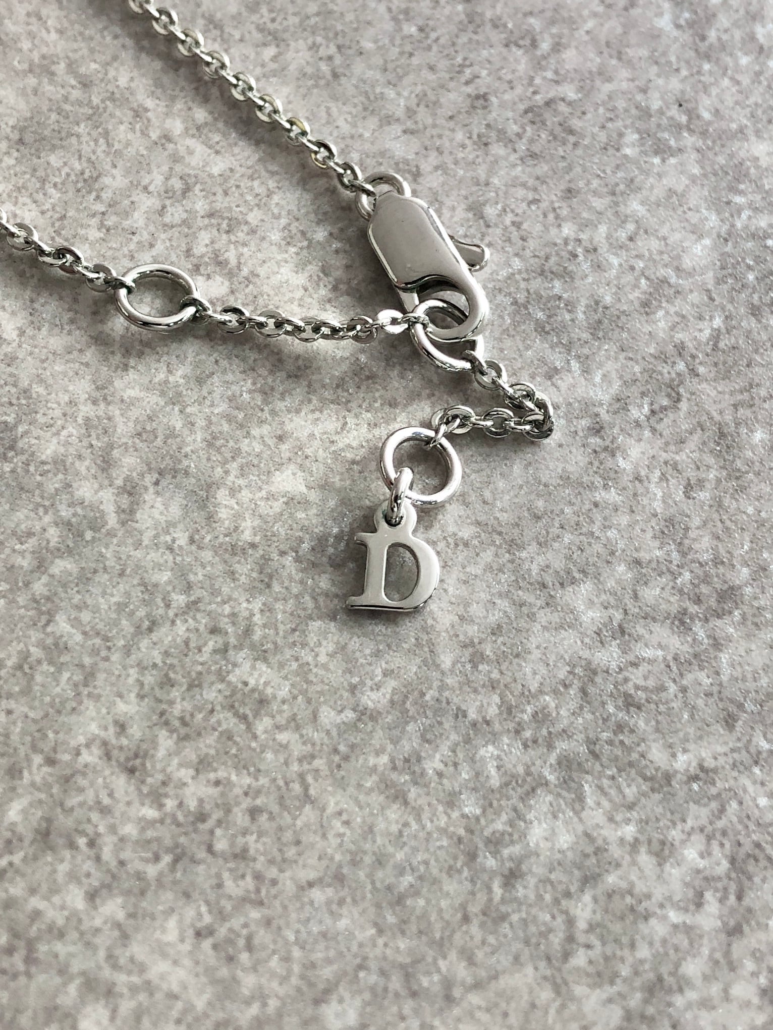 Christian Dior クリスチャン ディオール ネックレス シルバー DIOR