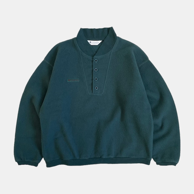 USED 80-90's Columbia fleece pull over - green