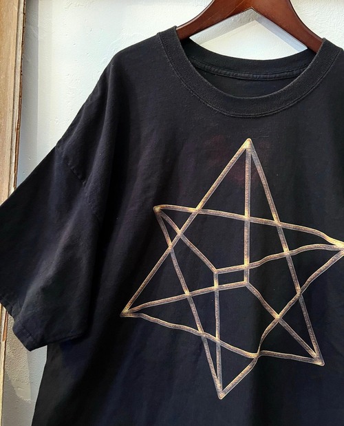 90's〜 M.C Escher " stars "motif over size t-shirts 【XL〜2XL】
