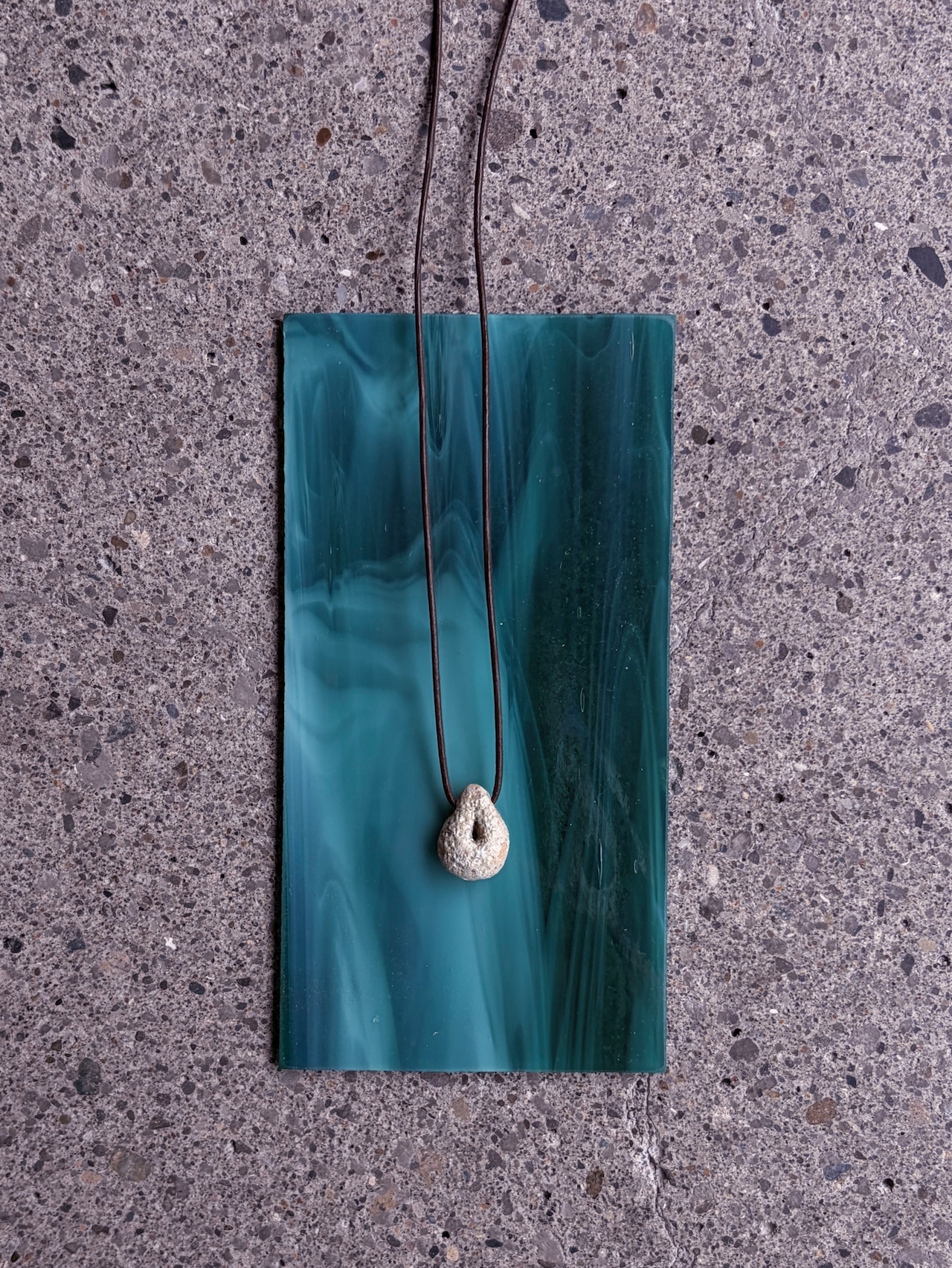 Noi × Bababa／ceramics charm necklace short