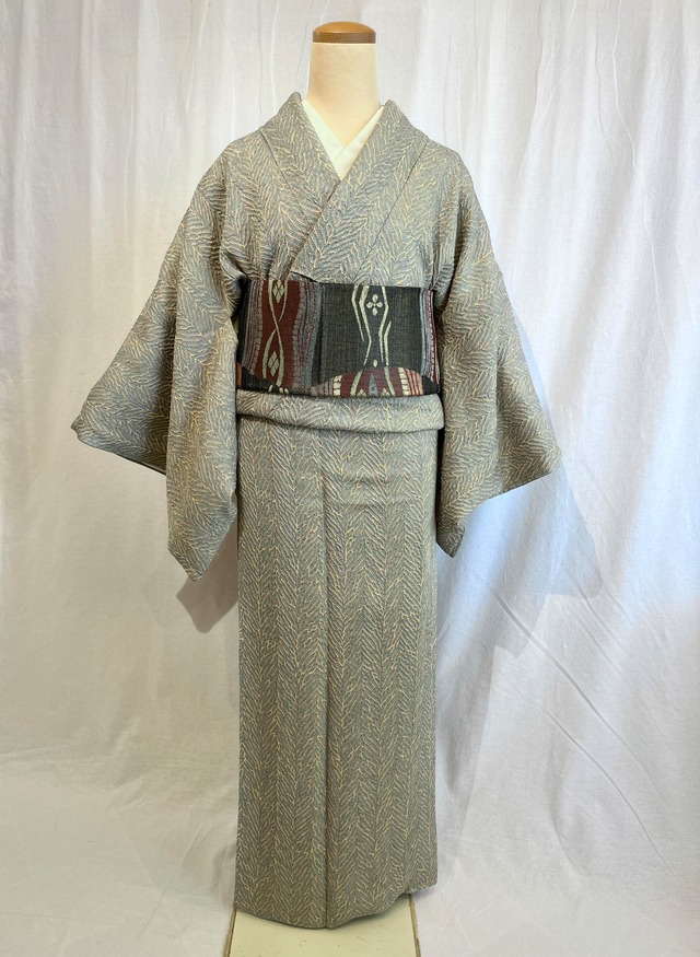 2251 絞り染め小紋 袷単品 Komon Kimono (lined kimono)