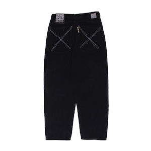 HOMEBOY BAGGY CORD PANTS BLACK