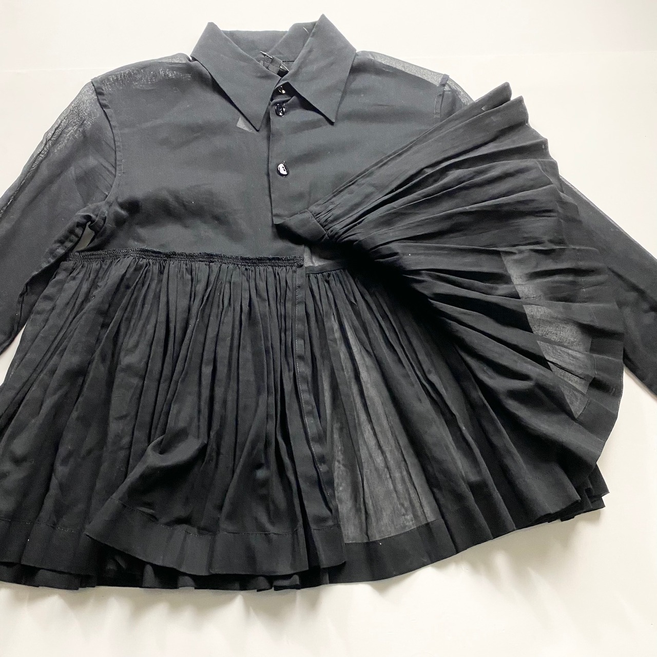 JEAN PAUL GAULTIER FEMME black flair shirt