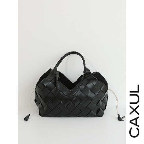 Woven Leather Large Bag