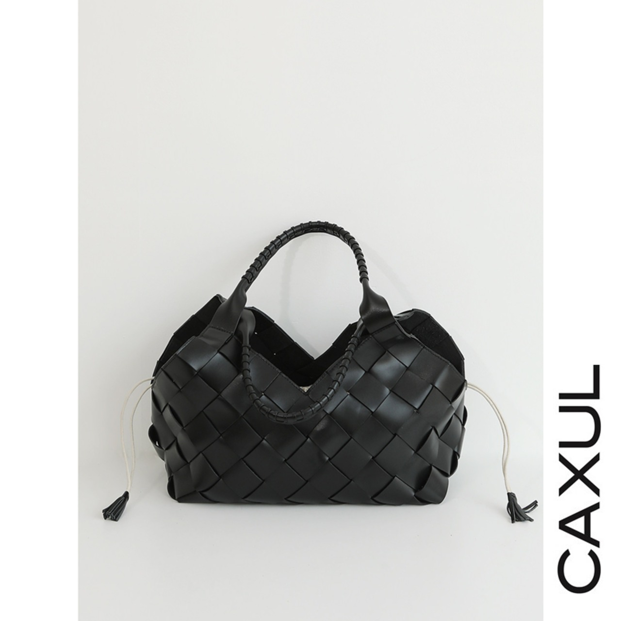 Woven Leather Large Bag