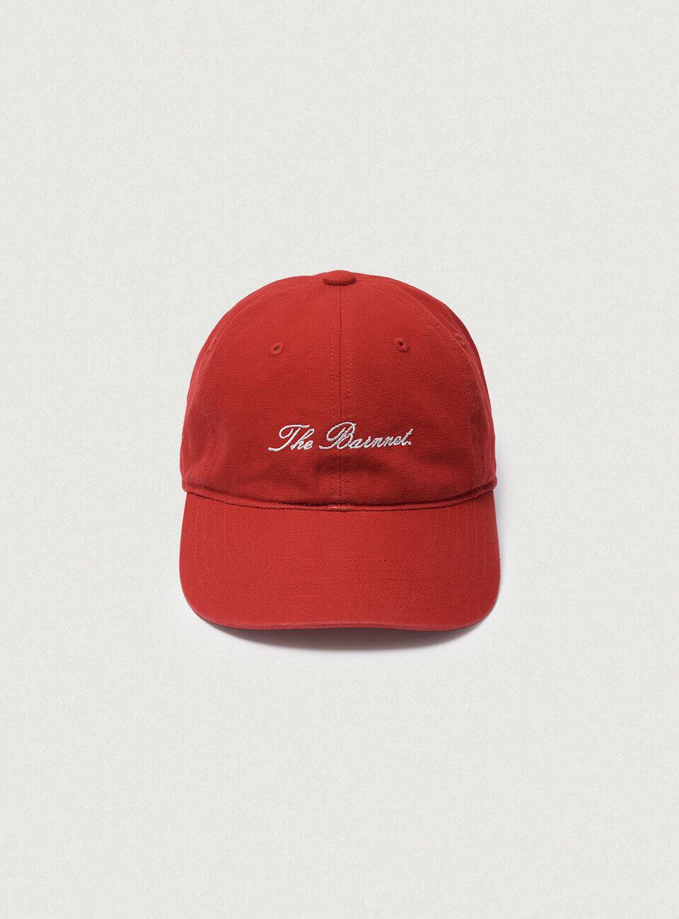 つきTHE BARNNET バーネット CAP The Barnnet] Letter Logo Ball Cap_Red 正規品 韓国ブランド 韓国通販