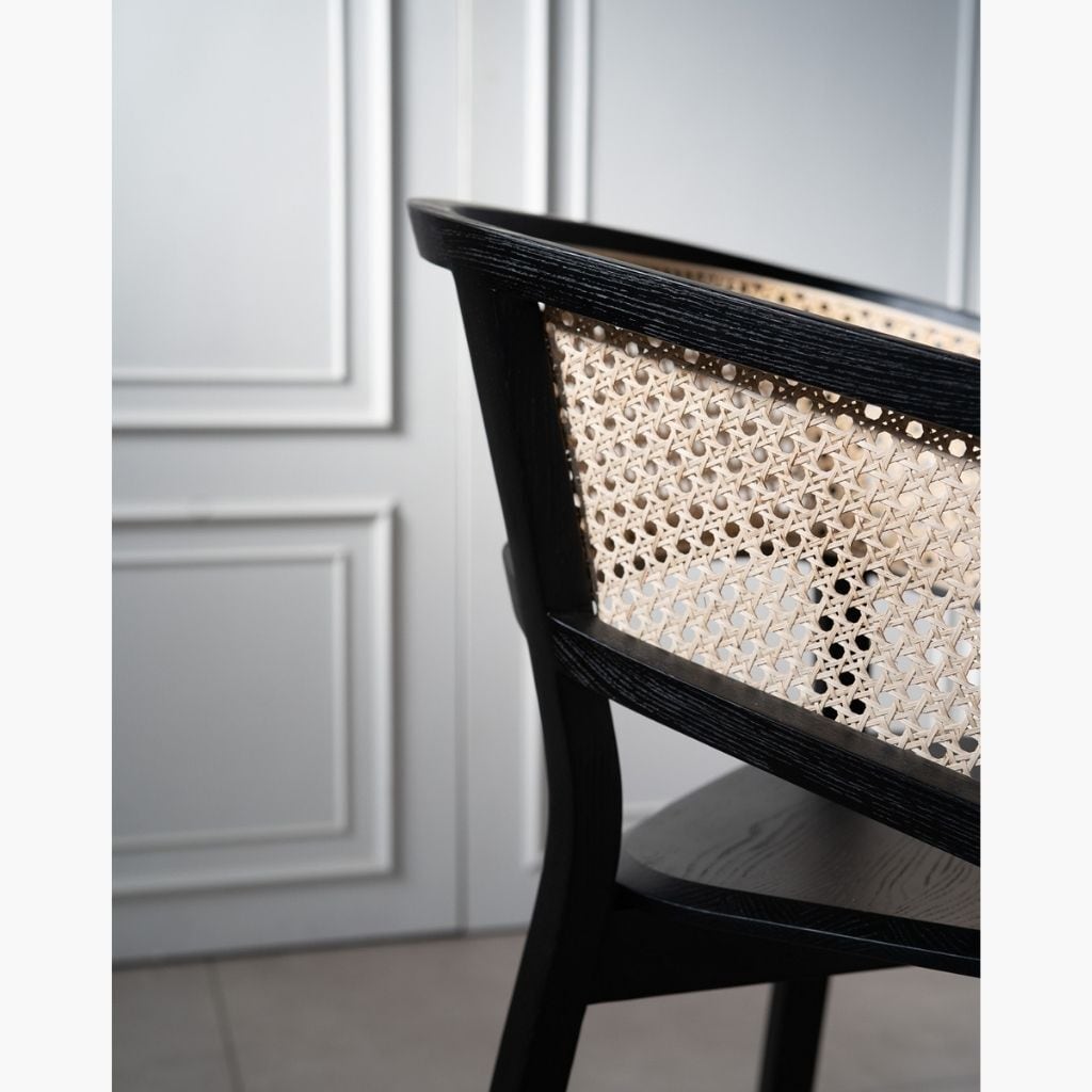 Bucket Rattan Chair Brown / バケットラタンチェア ブラック K01639W2