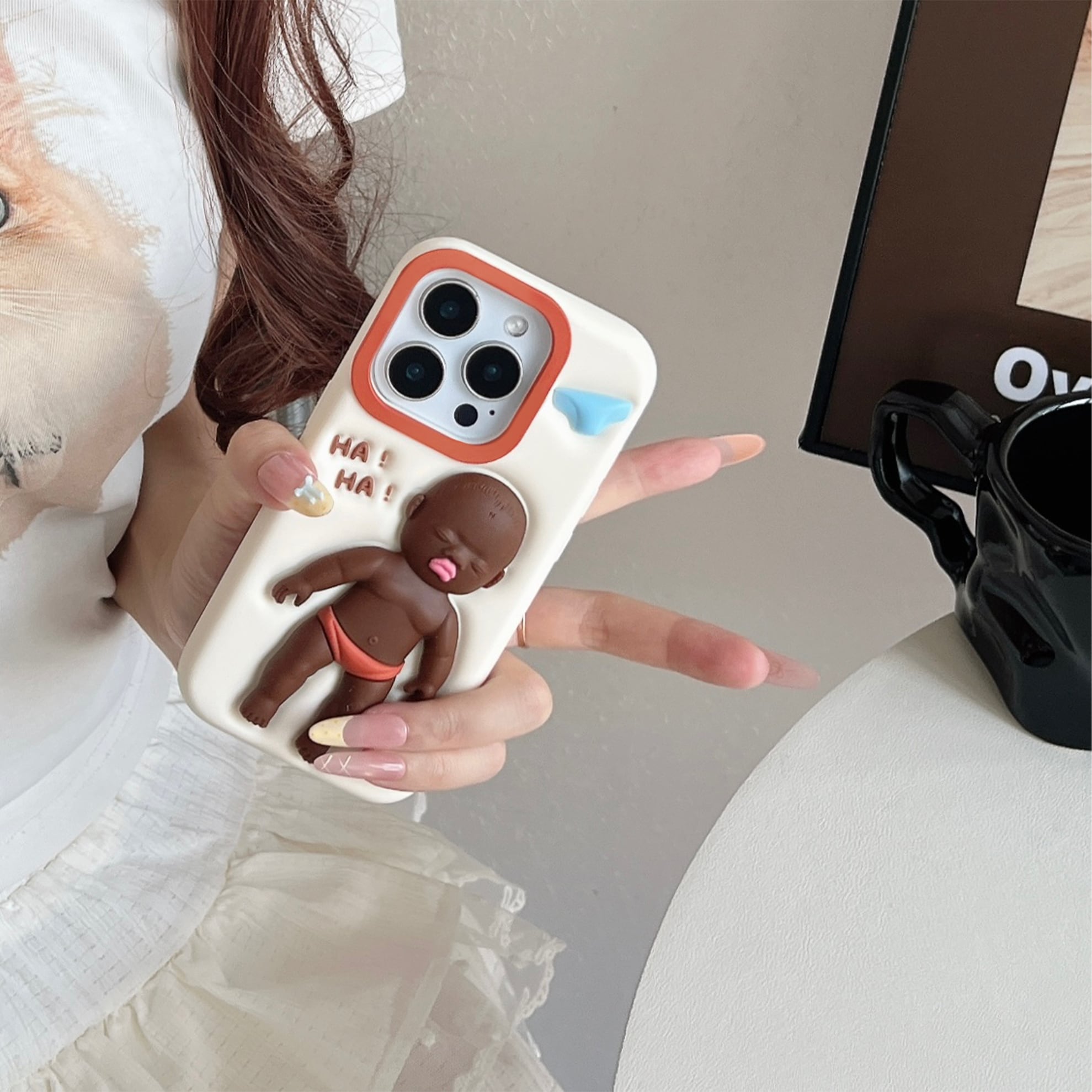 Apple - ぷに ぷにぷに赤ちゃん iPhone 17 16 15 14 13 ケース シリコン かわいい