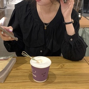 フリルデザインブラウス　 A1516