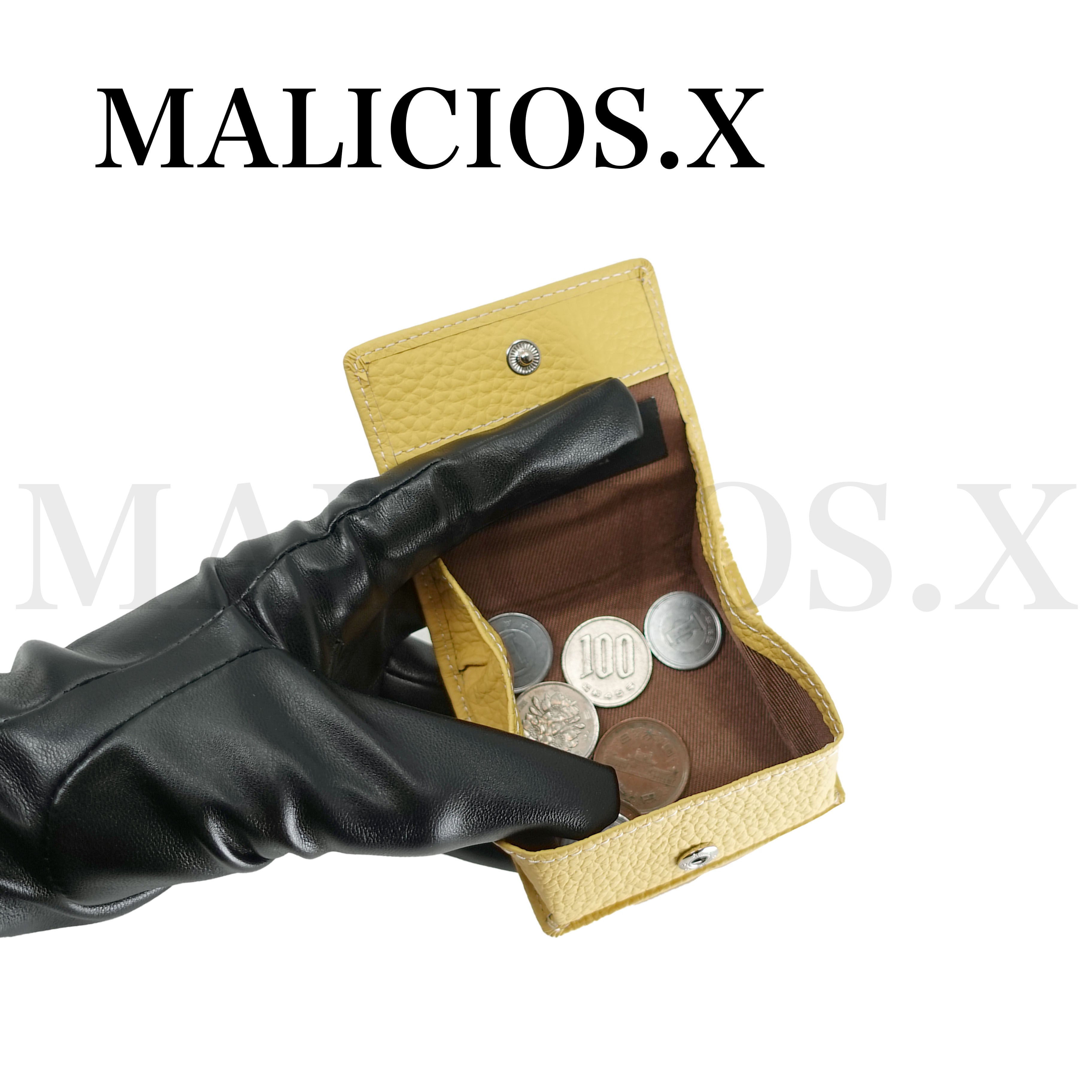 Heart Eye square coin case(Black)/Red | MALICIOUS.X