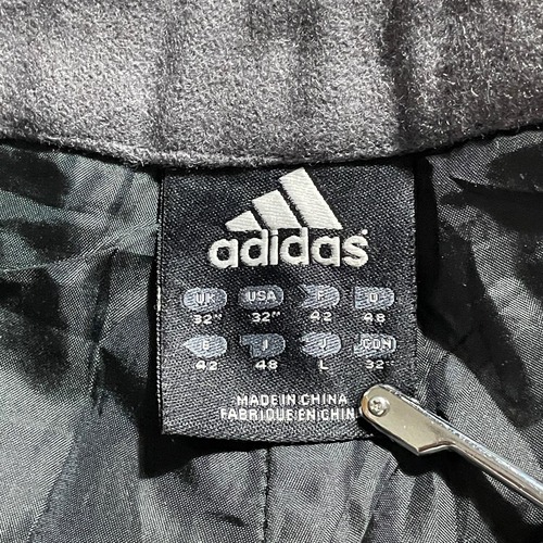 90s Adidas 万国旗 ウールグレーカーゴパンツ 無地【W32】 詳細写真3