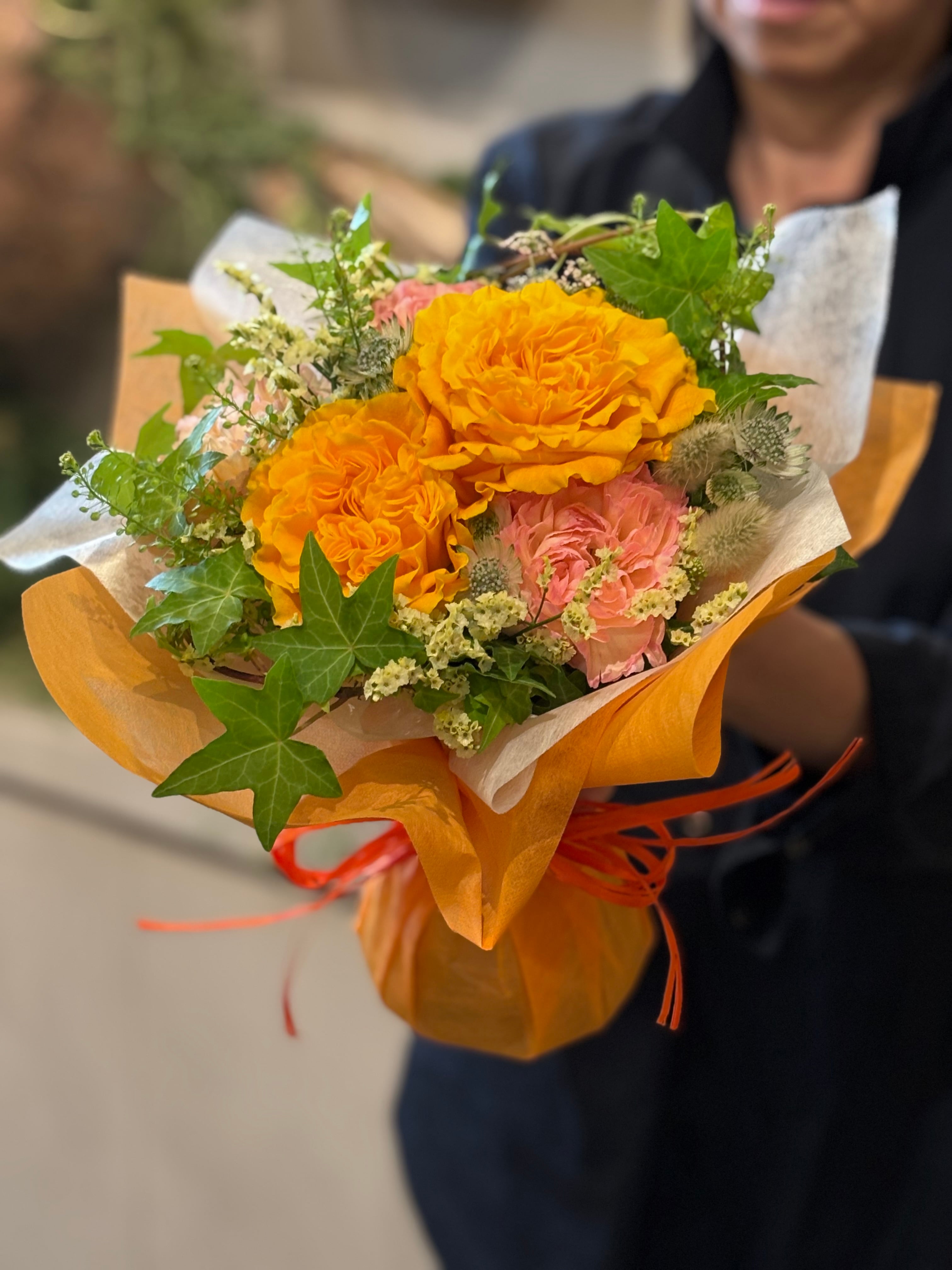 スタンディングブーケyellow＆orange | 89's flower