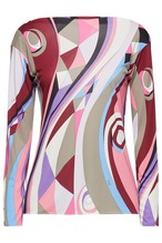 【EMILIO PUCCI】 プリントジャージー トップス 211000028