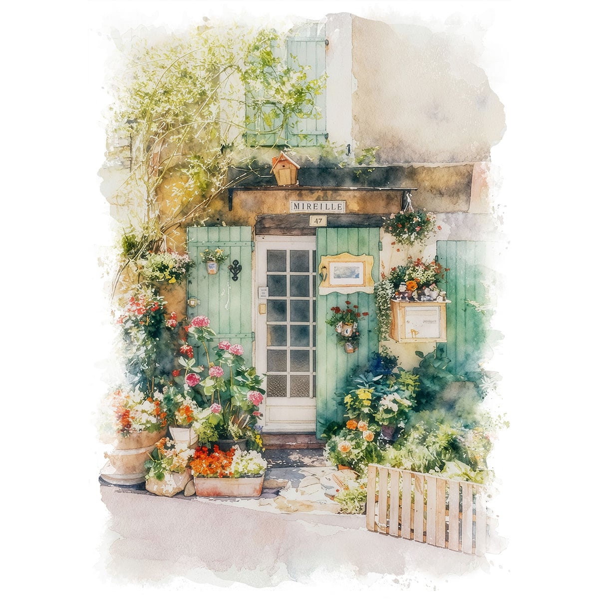 絵画 フランス 風景画(街並み) プロヴァンス セニョン インテリア