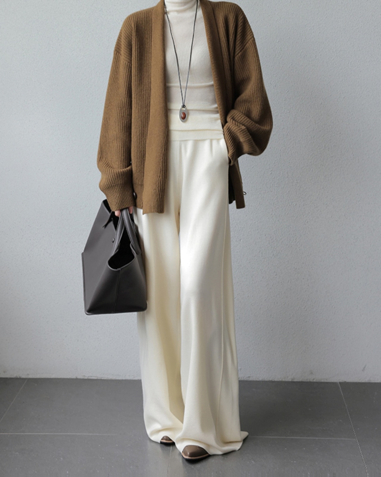 Loose high waist leg Pants T20120