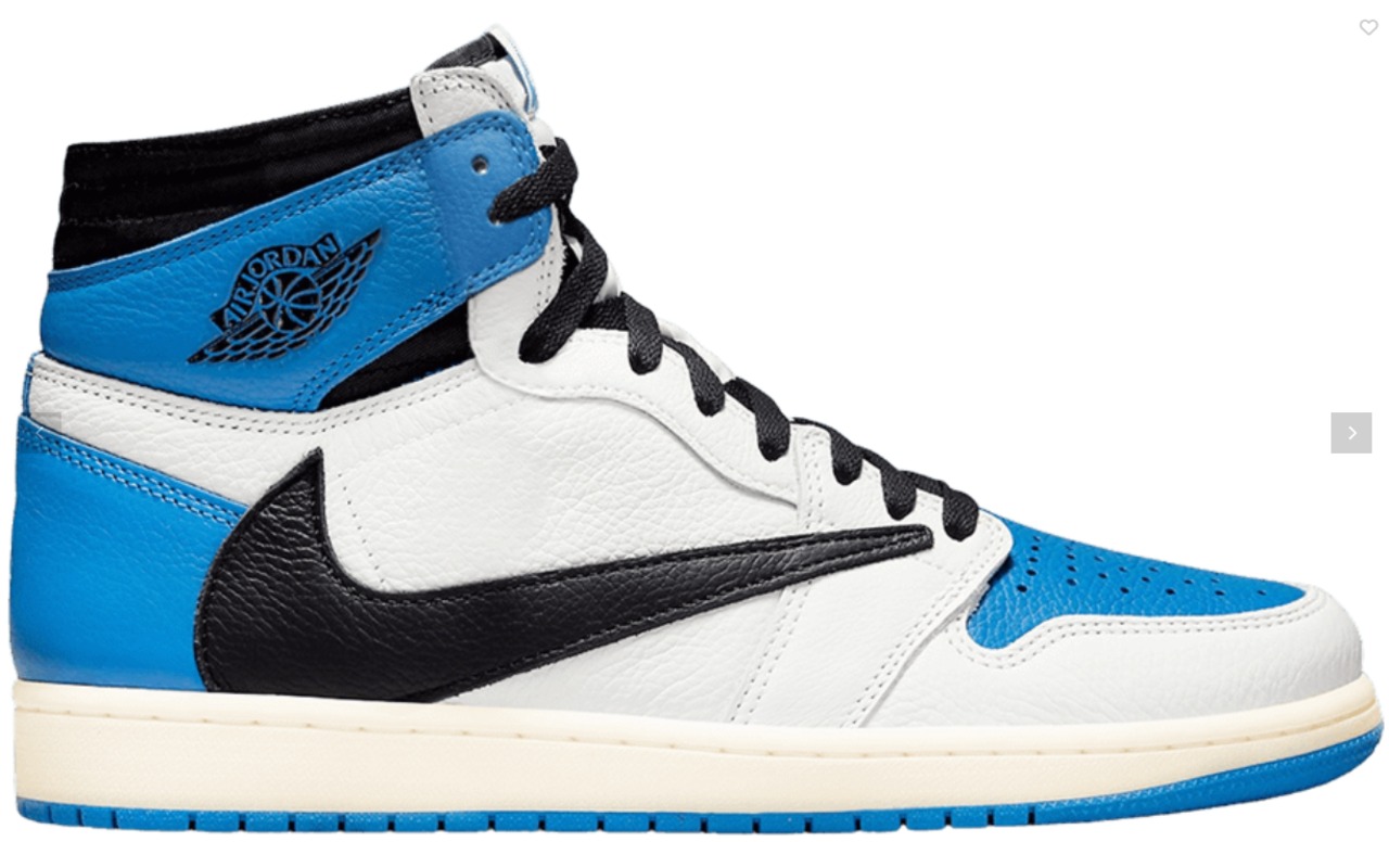 NIKE】FRAGMENT DESIGN x TRAVIS SCOTT x AIR JORDAN 1 RETRO HIGH