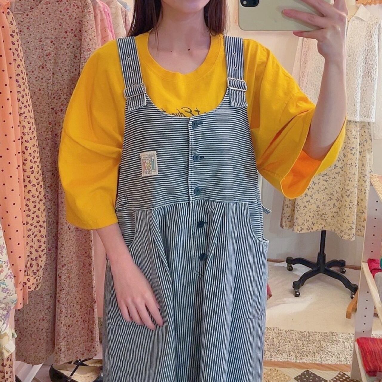 hickory denim jumper skirt