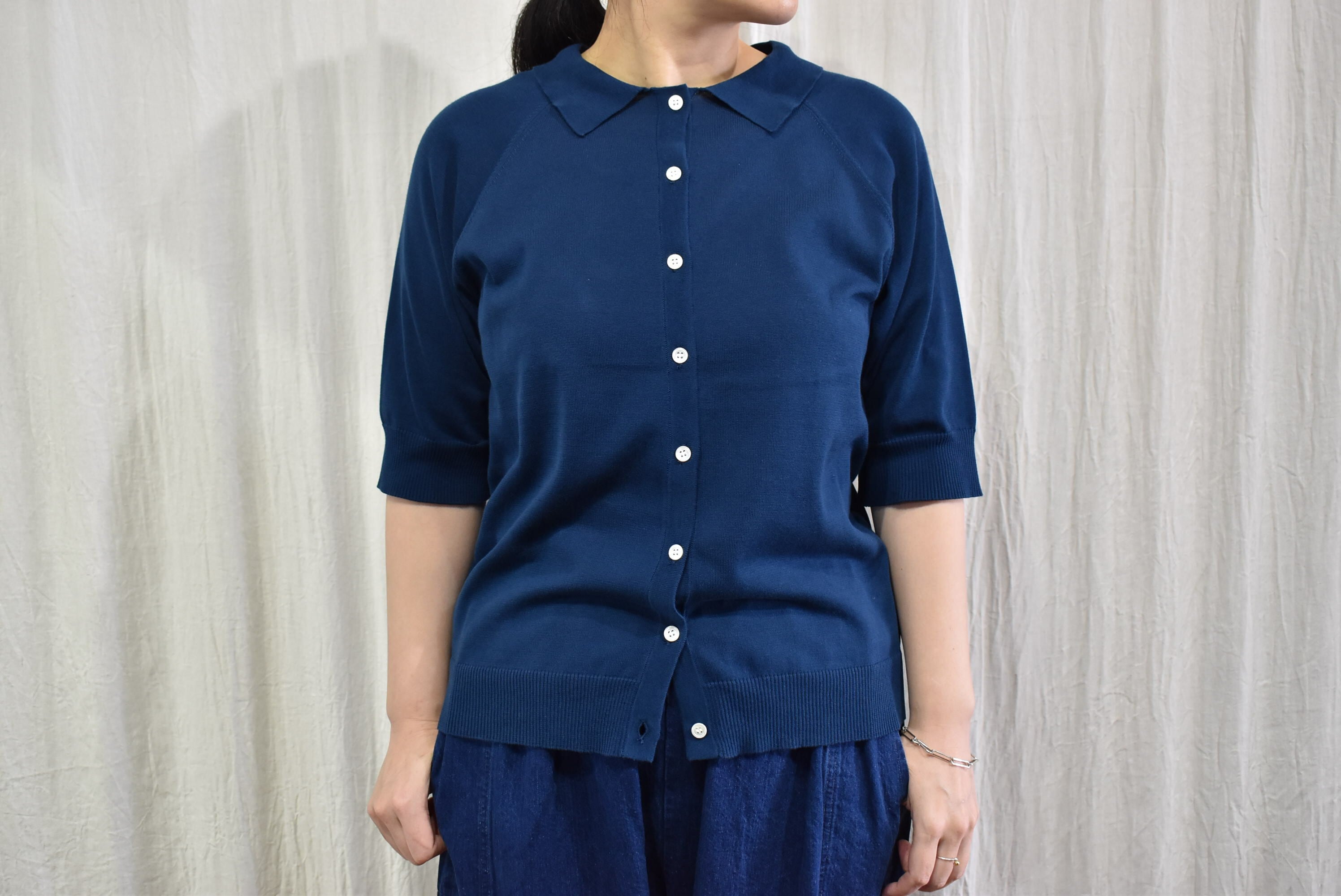 holk ブラウス プルオーバー シャツ holk pullover shirt navy | rasikufuku
