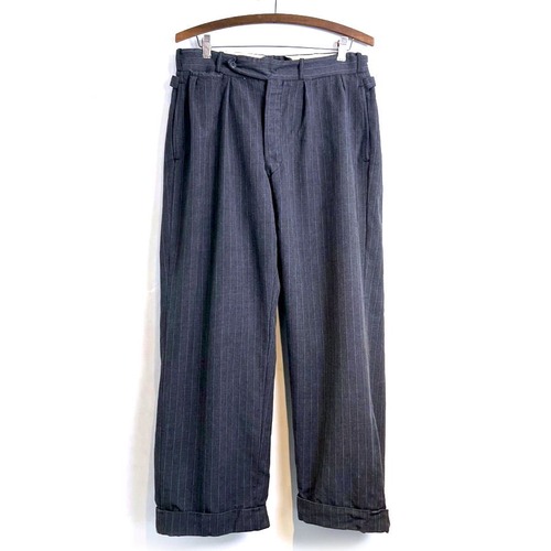 Vintage Wool Gabardine 2tuck Trousers [1930s-] Vintage Wool Gabardine 2tuck Trousers