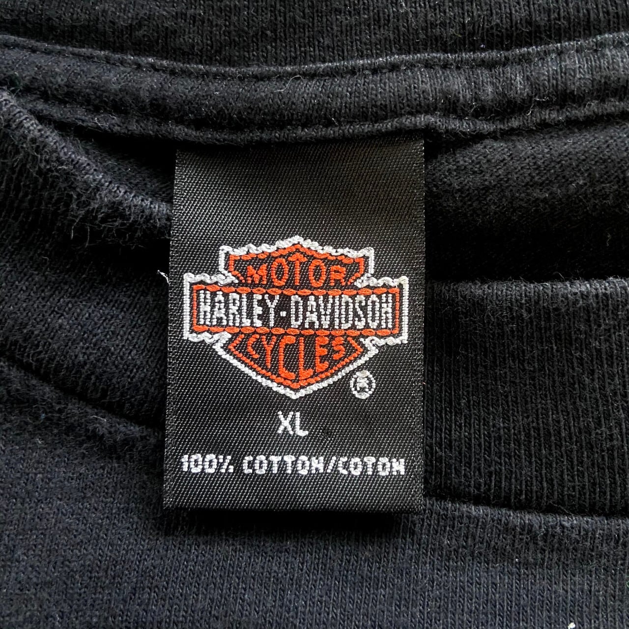 90年代 USA製 Harley-Davidson ハーレーダビッドソン 東京 フロントロゴ バックプリント Tシャツ メンズXL 古着 90s  ビンテージ ヴィンテージ モーターサイクル バイクTシャツ 漢字 両面プリント ブラック 黒【Tシャツ】【AL20】 | cave 古着屋【公式】古着 通販サイト
