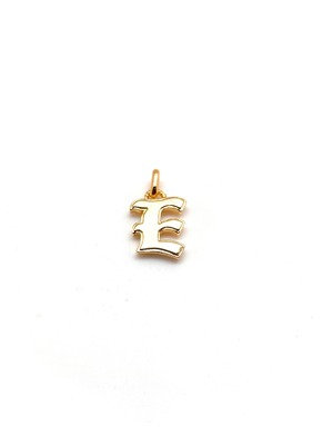 Alphabet Necklace E (GOLD)