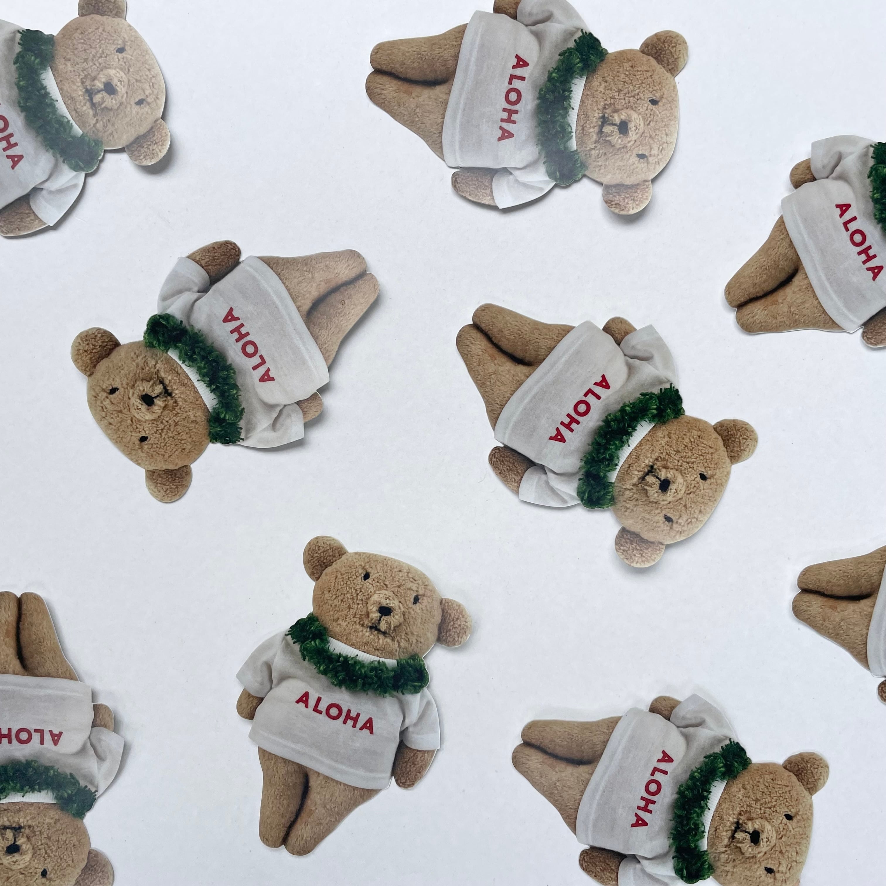ALOHA BEAR STICKER 2枚入