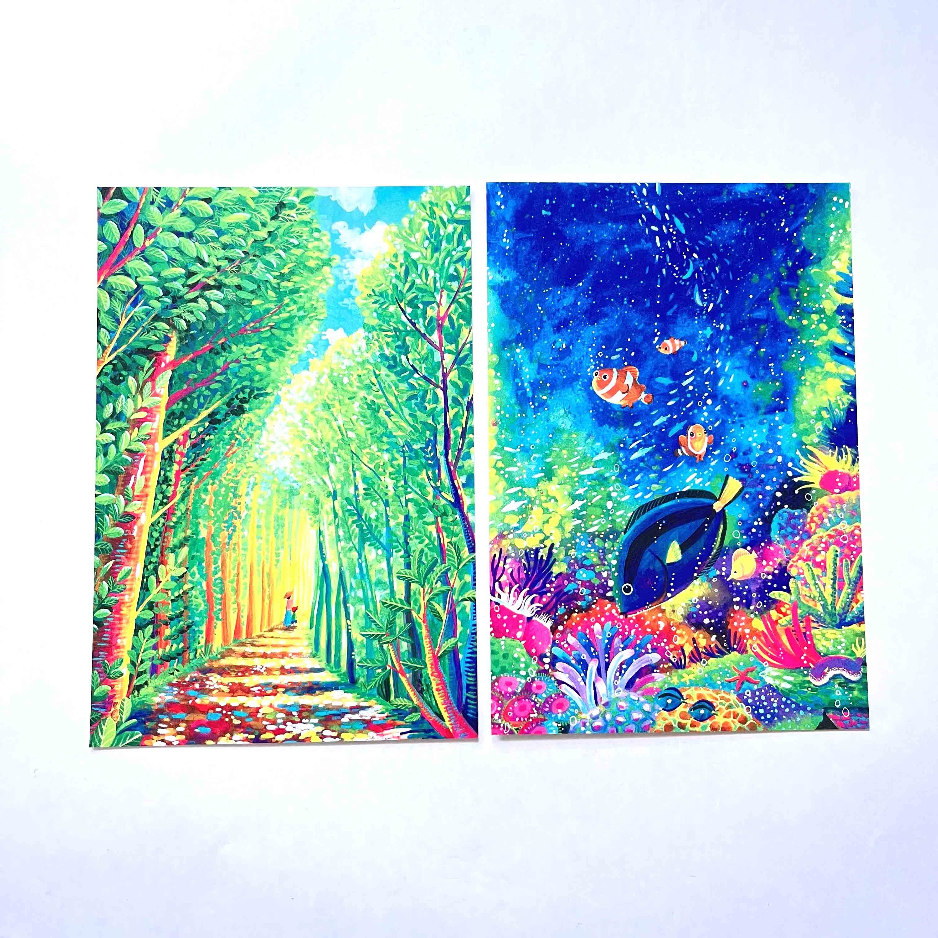 xTRiPx 特典CD DVD ポストカード ポストカード13枚セット「しま たんけん」2022年制作の絵 | ちゃずの