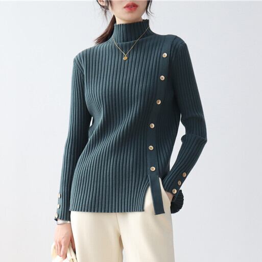 トップス レディース ニットソー セーター 袖あり 長袖 ハイネック ストレート ワイド ニット かわいい 大人可愛い きれいめ シンプル カジュアル 大人 上品 おしゃれ お洒落 かっこいい レトロ 大人女子 こなれ感 ラフ ラブリー キュート ガーリー ルーズ 抜け感 無地 春 秋 冬 20代 30代 40代 レディース デート お出かけ 女子会 休日 着回し 普段使い 韓国 韓国系 送料無料 ファッション コーデ スタイル 楽ちん モテ 定番 プチプラ トレンド 流行 インスタ映え ゆったり