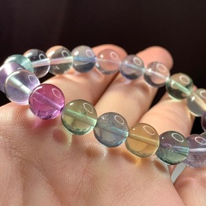 A5.透明度あり♪可愛いマルチカラーフローライトブレスレット