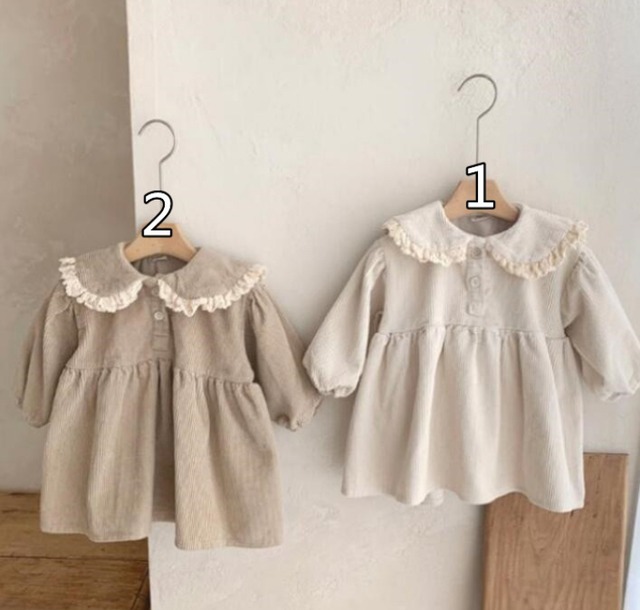 予約corduroy one-piece