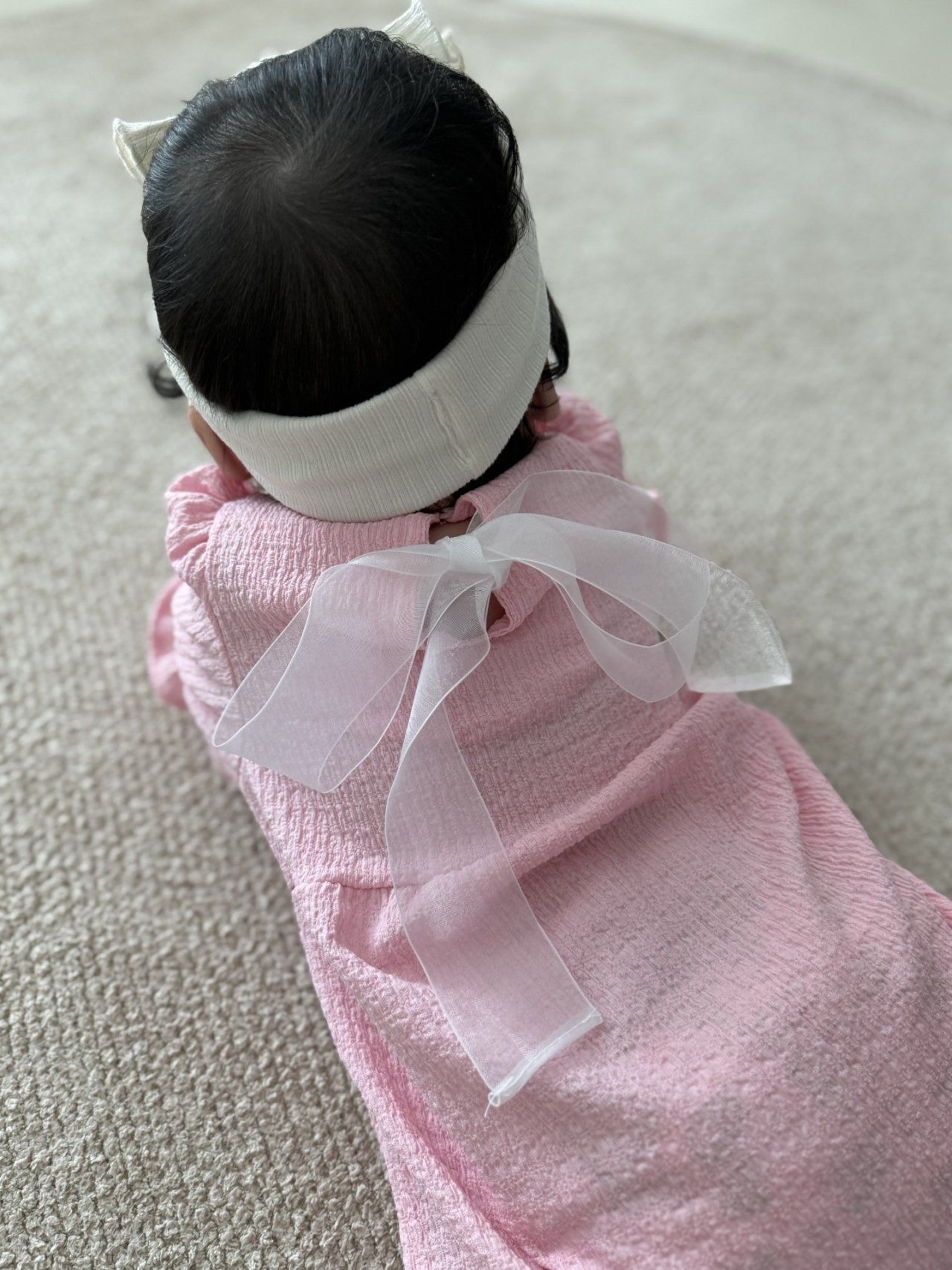 [Moran bebe] Ribbon Bodysuit (Suit only) / [모란] 리본슈트(슈트만)