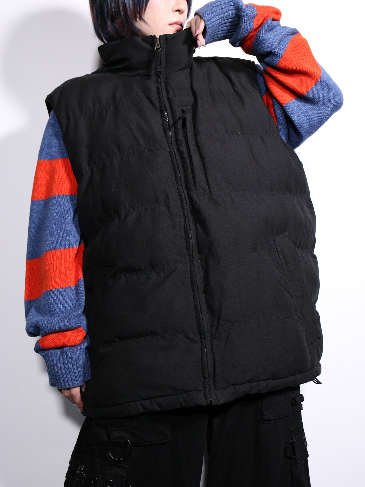 over silhouette down vest jacket - 3
