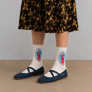Guadalupe Women's Crew Socks グアダルーペ レディースソックス