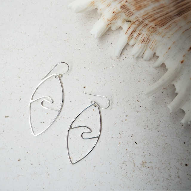 Silver Surfboard & Wave Pierced Earring《SILVER925》18380169(S2)