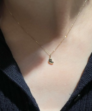 10K Lumière Heart Necklace(ブラウンダイヤ)silver / gold