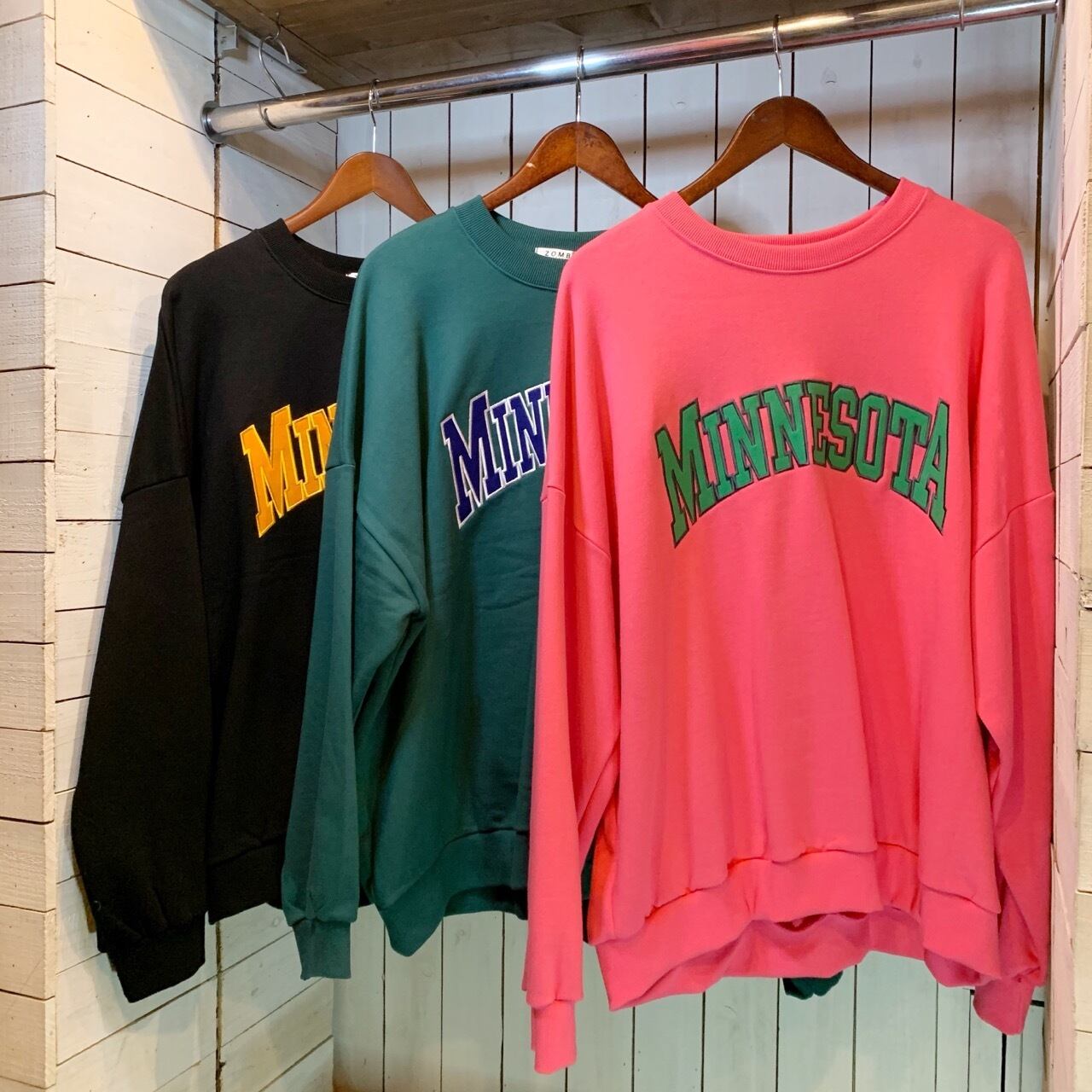 201366-2】 MINNESOTA LOGO CREW SWEAT / ミネソタ カレッジ ロゴ ...