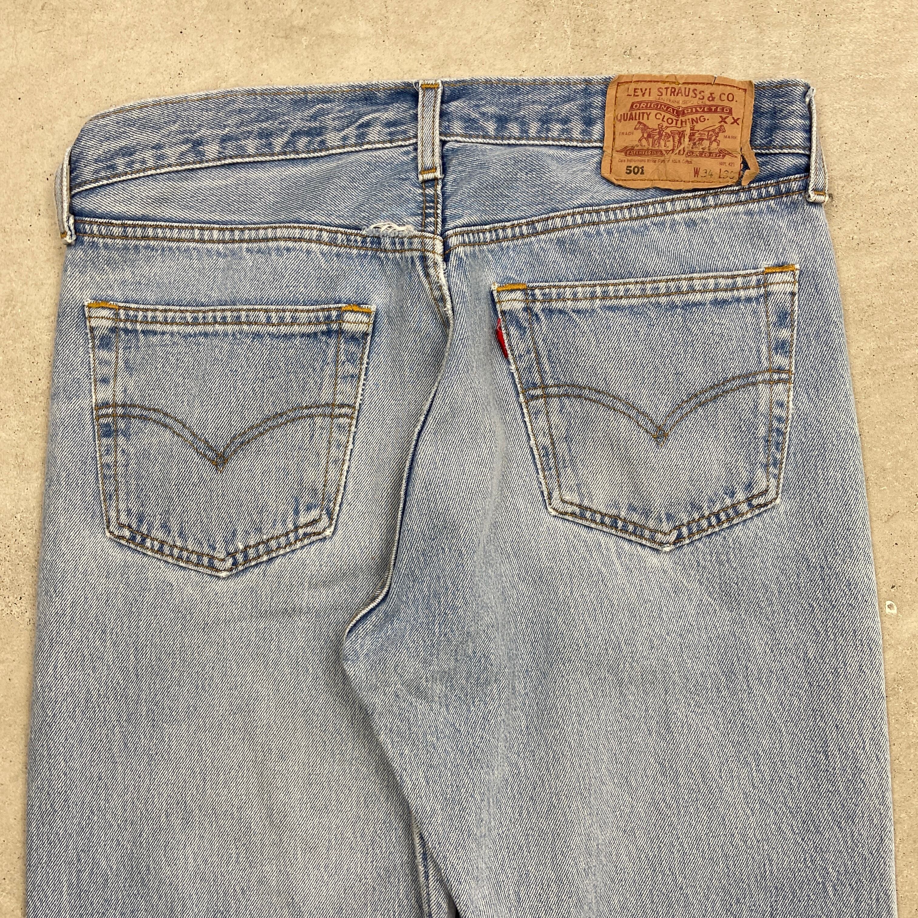 90年代 英国製 Levi's ユーロリーバイス 501 デニムパンツ ストレート