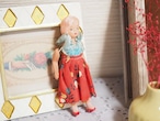 おしゃれガール 青いフリルのムームー JAPANセルロイド 画像11