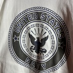 90s〜00s SOFFE US.NAVYリフレクター Tシャツ　ホワイト　ミリタリー
