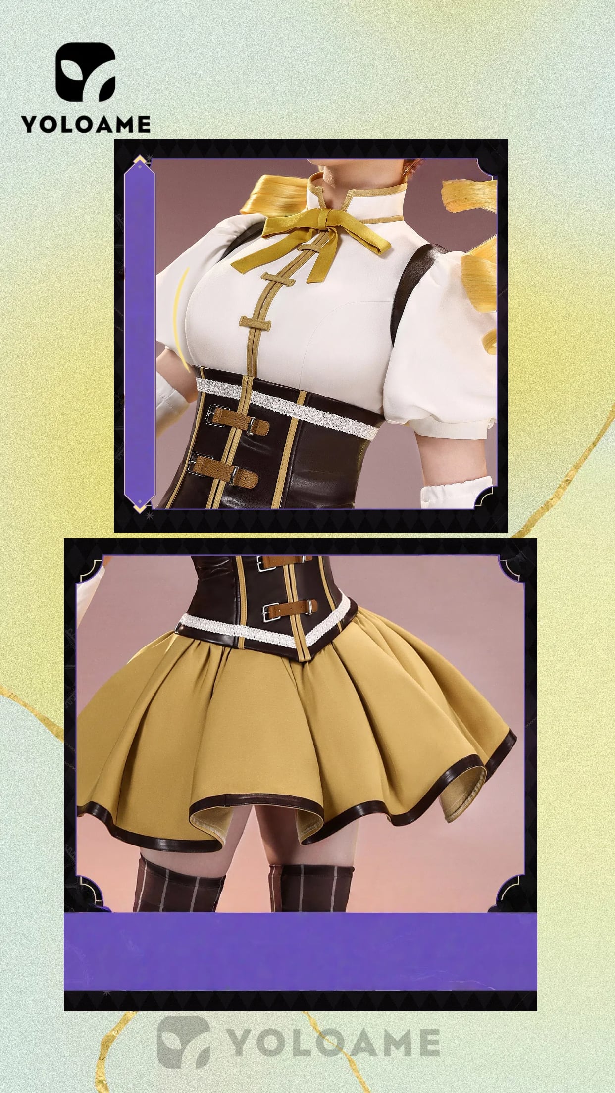 魔法少女まどか☆マギカ 巴マミ コスプレ衣装【三分妄想 1/3Delusion