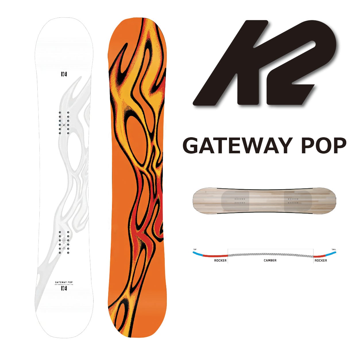 23-24年モデル K2 .『 GATEWAY POP 』. ケーツー . ゲートウェイポップ