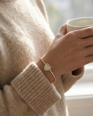 316L Heart zirconia bracelet