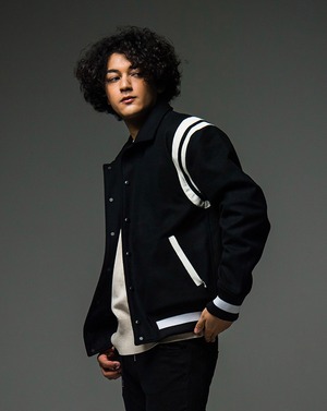 RESOUND CLOTHING / Muddy VARSITY jacket BLACK / オーバージャケット